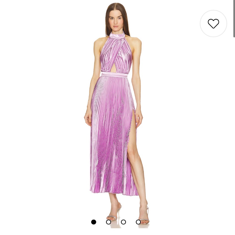 L’IDEE Renaissance Split Gown in Violet